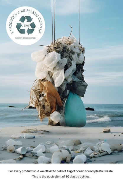 USB Sea Black · Type C · 100W · 2 meter · Made of recycled fishing nets-3